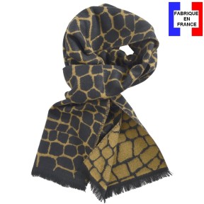 Echarpe Accroc noir made in France