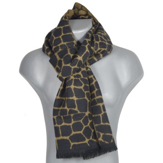 Echarpe Accroc noir made in France