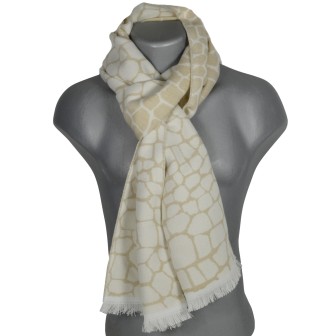 Echarpe Accroc blanc made in France