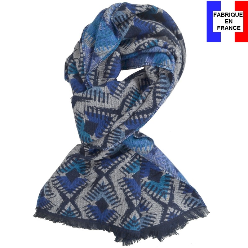 Cheche homme coton Dakota bleue