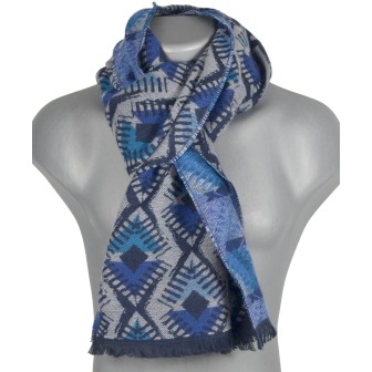 Cheche homme coton Dakota bleue