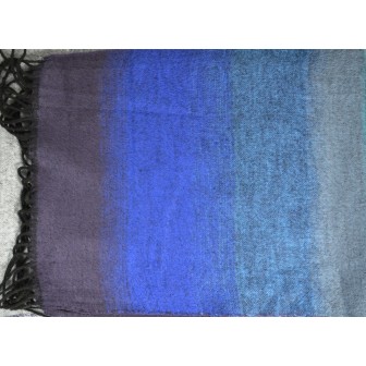 Echarpe cashcryl Génie bleue made in France