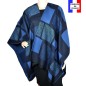 Poncho Alliage bleu made in France