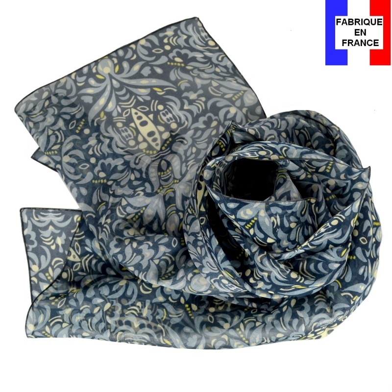 Foulard en soie Beetle fabriqué en France