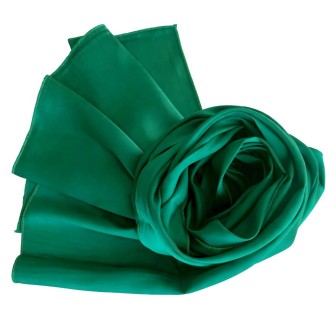 Echarpe en soie verte