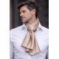 Echarpe en soie beige