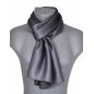 Echarpe en soie grise Echarpe en soie grise