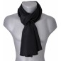Echarpe en soie noire Echarpe en soie noire