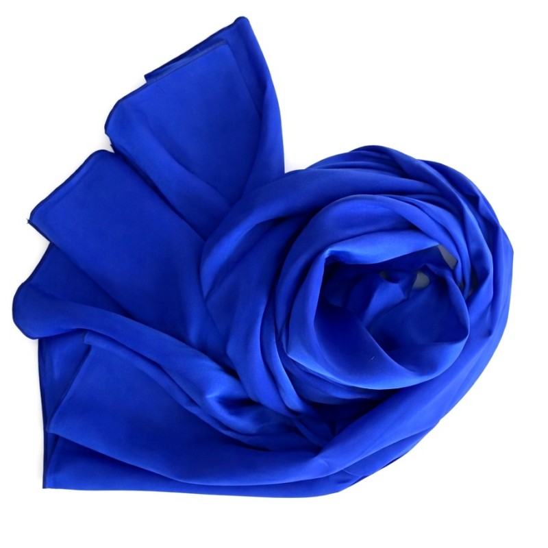 Echarpe en soie bleu-roi Echarpe en soie bleu-roi