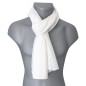 Echarpe en satin de soie blanche Echarpe en satin de soie blanche
