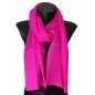 Echarpe en soie rose fuchsia