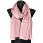 Echarpe en soie rose poudré Echarpe en soie rose poudré