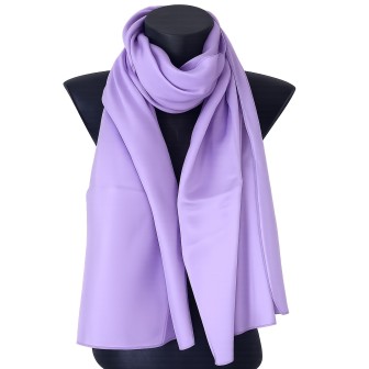 Echarpe en soie mauve