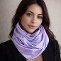 Echarpe en soie mauve