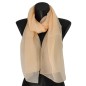 Foulard mousseline soie champagne fabriqué en France