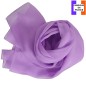 Foulard mousseline soie parme fabriqué en France