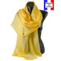 Etole cérémonie en soie jaune fabriquée en France