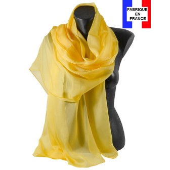 Etole cérémonie en soie jaune fabriquée en France