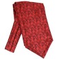 Foulard ascot à petites fleurs rouge