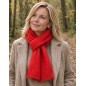 Echarpe mohair Mylène rouge fabriquée en France