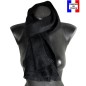 Echarpe mohair Mylène noire fabriquée en France
