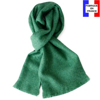 Echarpe mohair Mylène verte fabriquée en France