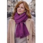 Echarpe mohair Mylène violine fabriquée en France