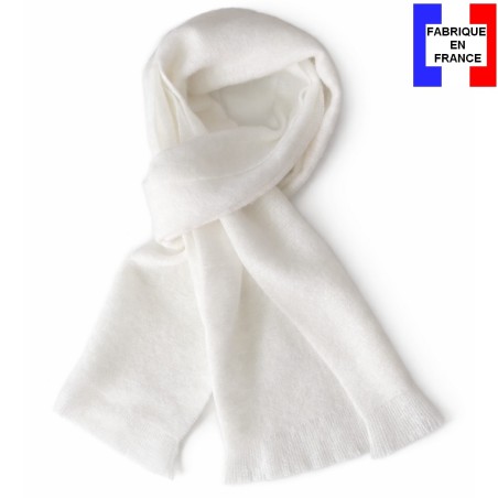 Echarpe mohair Mylène écrue fabriquée en France