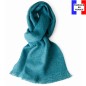 Echarpe mohair Mylène turquoise fabriquée en France