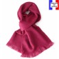 Echarpe mohair Mylène rose fabriquée en France
