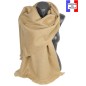 Châle mohair Mylene beige fabriqué en France