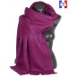 Châle mohair Mylene magenta fabriqué en France
