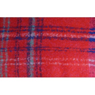 Châle mohair Maestro rouge fabriqué en France