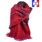 Châle mohair Maestro rouge fabriqué en France