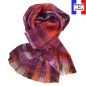 Echarpe mohair Mandarin rouge made in France