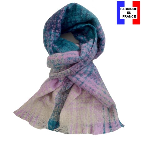 Echarpe mohair Mararita mauve made in France