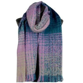 Echarpe mohair Margarita mauve made in France