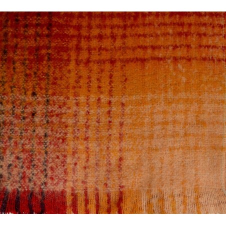 Echarpe mohair Mararita rouge made in France