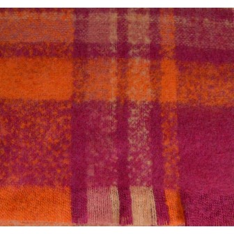 Echarpe mohair Musc rose made in France