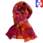 Echarpe mohair Musc rose made in France