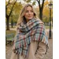 Châle mohair Mascara vert fabriqué en France