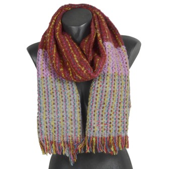 Echarpe Femme Neon bordeaux made in France