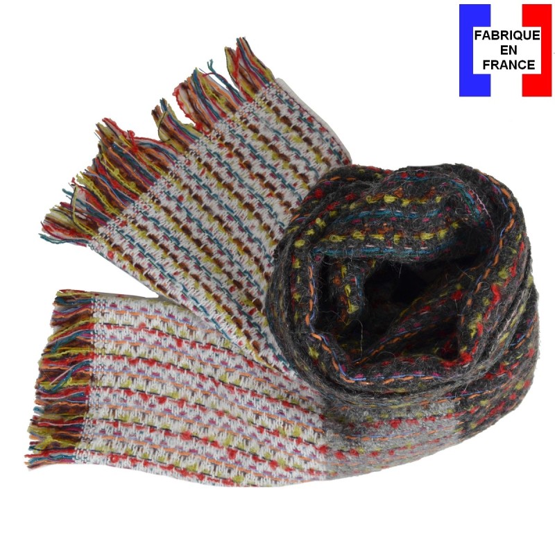 Echarpe Femme Neon noire made in France