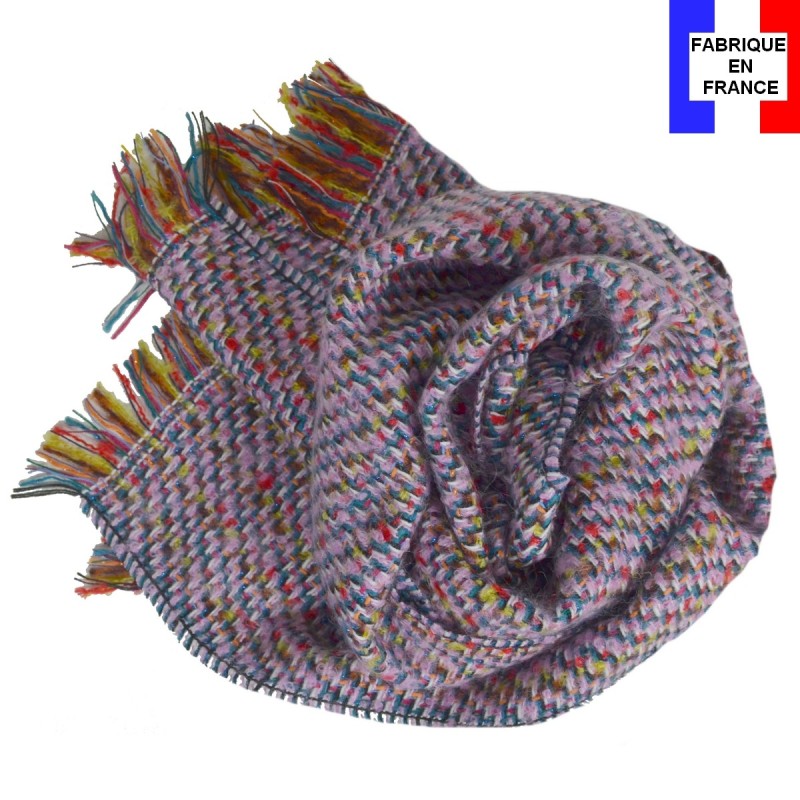 Echarpe Femme Naja mauve made in France