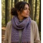 Echarpe Femme Naja mauve made in France