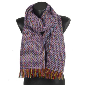 Echarpe Femme Naja mauve made in France
