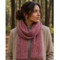 Echarpe Femme Naja rose made in France Echarpe Femme Naja rose made in France