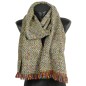 Echarpe Femme Naja verte made in France