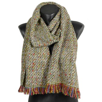 Echarpe Femme Naja verte made in France
