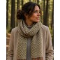 Echarpe Femme Naja verte made in France